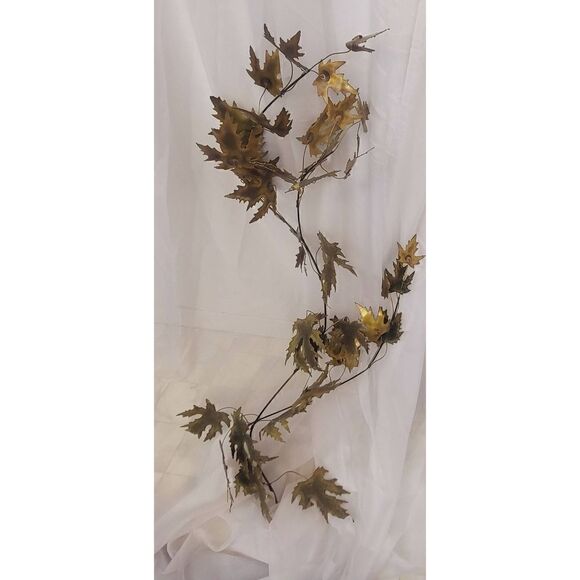 MCM metal maple leaf wall decor - Picture 4 of 7